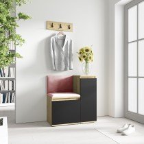 PKMebel - Komplet za hodnik Emi 30 - artisan hrast/črn