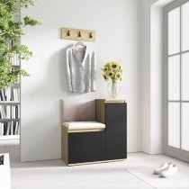 PKMebel - Komplet za hodnik Emi 30 - artisan hrast/črn
