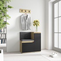 PKMebel - Komplet za hodnik Emi 30 - artisan hrast/črn