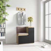 PKMebel - Komplet za hodnik Emi 30 - artisan hrast/črn