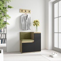 PKMebel - Komplet za hodnik Emi 30 - artisan hrast/črn
