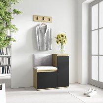 PKMebel - Komplet za hodnik Emi 30 - artisan hrast/črn
