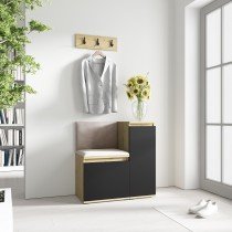 PKMebel - Komplet za hodnik Emi 30 - artisan hrast/črn