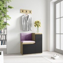 PKMebel - Komplet za hodnik Emi 30 - artisan hrast/črn