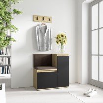 PKMebel - Komplet za hodnik Emi 30 - artisan hrast/črn
