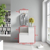 PKMebel - Komplet za hodnik Emi 30 - artisan hrast/črn