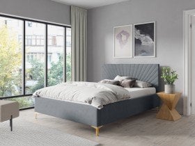 Sedežne garniture PKMebel - Postelja 29 slim - 160x200 cm z dvižnim lesenem mehanizemom