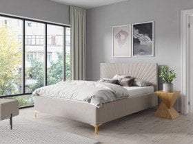 Sedežne garniture PKMebel - Postelja 29 slim - 160x200 cm z dvižnim lesenem mehanizemom