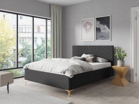 Sedežne garniture PKMebel - Postelja 29 slim - 160x200 cm z dvižnim lesenem mehanizemom