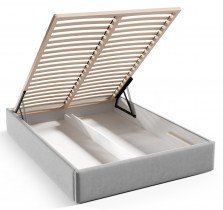 Sedežne garniture PKMebel - Postelja 29 slim z dvižnim lesenem mehanizemom