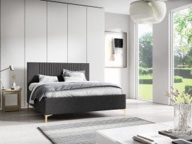 Sedežne garniture PKMebel - Postelja 32 slim - 160x200 cm z dvižnim lesenem mehanizemom
