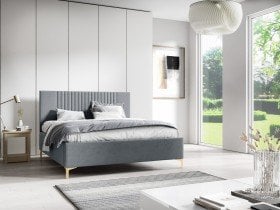 Sedežne garniture PKMebel - Postelja 32 slim - 160x200 cm z dvižnim lesenem mehanizemom