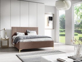 Sedežne garniture PKMebel - Postelja 32 slim - 160x200 cm z dvižnim lesenem mehanizemom