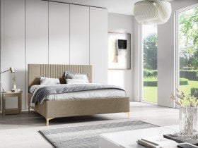 Sedežne garniture PKMebel - Postelja 32 slim - 160x200 cm z dvižnim lesenem mehanizemom