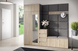 Komplet za hodnik Emi 33 z ogledalom - sonoma hrast