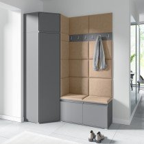 PKMebel - Komplet za hodnik Emi 37 - grafit