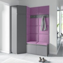 PKMebel - Komplet za hodnik Emi 37 - grafit