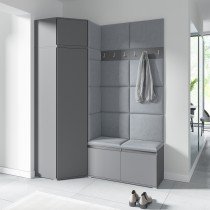 PKMebel - Komplet za hodnik Emi 37 - grafit