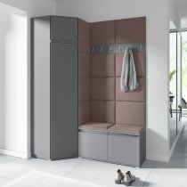 PKMebel - Komplet za hodnik Emi 37 - grafit