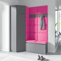 PKMebel - Komplet za hodnik Emi 37 - grafit