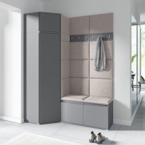 PKMebel - Komplet za hodnik Emi 37 - grafit