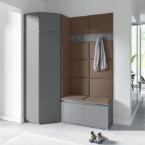 PKMebel - Komplet za hodnik Emi 37 - grafit