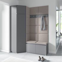 PKMebel - Komplet za hodnik Emi 37 - grafit