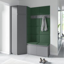 PKMebel - Komplet za hodnik Emi 37 - grafit
