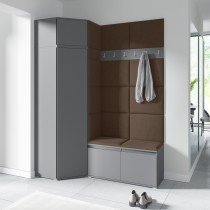 PKMebel - Komplet za hodnik Emi 37 - grafit