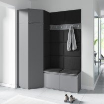 PKMebel - Komplet za hodnik Emi 37 - grafit