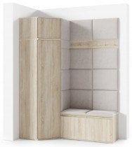 PKMebel - Komplet za hodnik Emi 37 - sonoma hrast