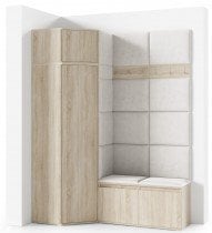 PKMebel - Komplet za hodnik Emi 37 - sonoma hrast