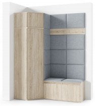 PKMebel - Komplet za hodnik Emi 37 - sonoma hrast