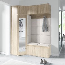 Komplet za hodnik Emi 38 z ogledalom - sonoma hrast