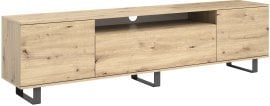 TV komoda Logan 200 cm kovinske noge - artisan hrast