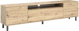 TV komoda Logan 200 cm kovinske okrogle noge - artisan hrast
