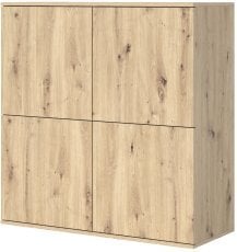 Komoda Logan 4D plastične noge - artisan hrast