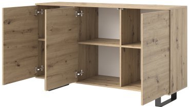 PKMebel - Komoda Logan 3D kovinske noge - artisan hrast