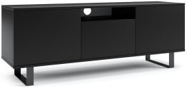 TV komoda Logan 150 cm kovinske noge - črna