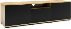 TV komoda Logan 150 cm plastične noge - artisan hrast/črna