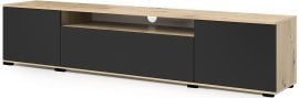 TV komoda Logan 180 cm plastične noge - artisan hrast/črna