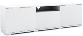 TV komoda Logan 150 cm plastične noge - bela