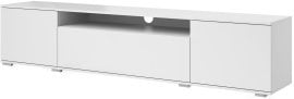 TV komoda Logan 180 cm plastične noge - bela