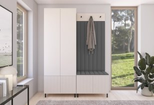 PKMebel - Komplet za hodnik Rayo 1 - visoke nogice