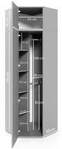 PKMebel - Kotna garderobna omara Bianco