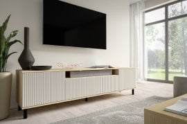 TV komoda Agnes na kovinskih nogicah - hrast Vincenca/kašmir