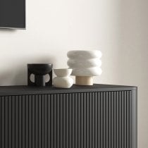 PKMebel - TV komoda Trenza - črna
