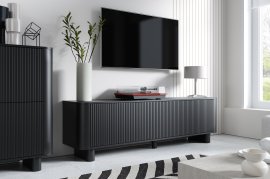 TV komoda Trenza 180 cm - črna
