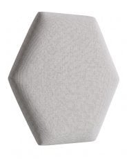 Tapecirana panel za vzglavje Satovje - 3,5 cm - siva