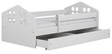 Kocot Kids - Otroška postelja Kacper brez vzmetnice, s predalom - 80x140 cm